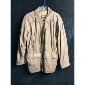 Michaelangelo size 50 (XL) leather jacket vintage